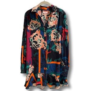 Parker Silk Shirtdress, Size S